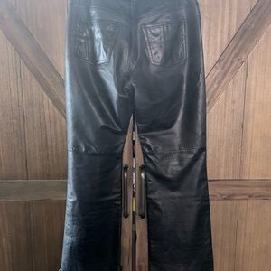 Black leather pants